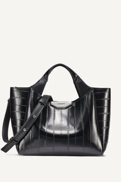 Dkny Women's Willa Mini Satchel In Black/silver