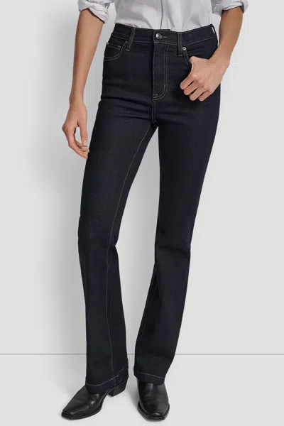 Dkny Women's Williamsburg High Rise Flare 32 Inch Inseam In Black