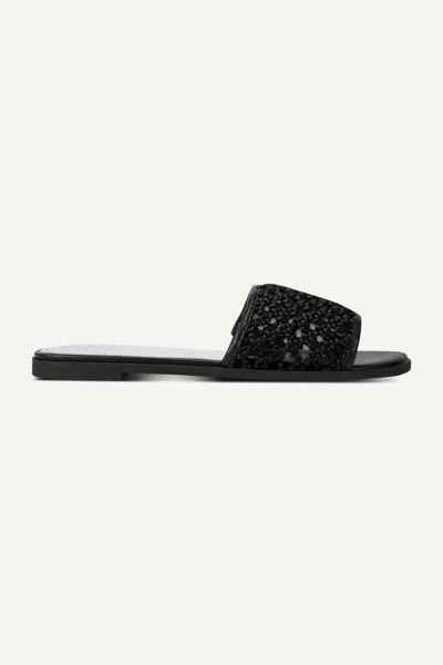 Dkny Women's Winter Flat Slide In Black