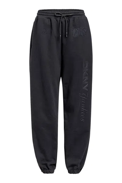 Dkny Women's X Yankees Embellished Track Pants In Black
