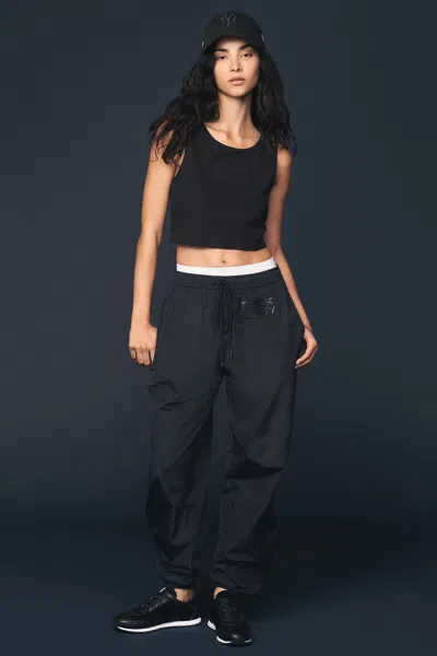 Dkny Women's X Yankees Embroidered Track Pants In Black