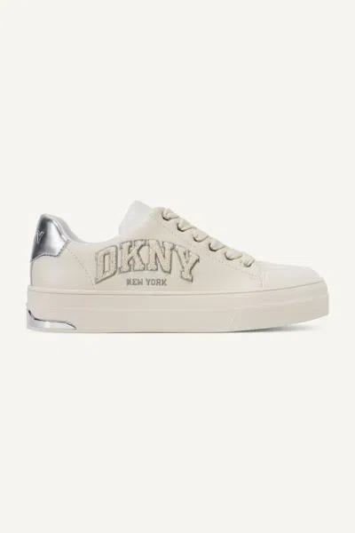 Dkny Women's York Lace Up Sneaker In White