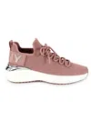 Dkny Women's Zayley Logo Textured Sneakers In Blush
