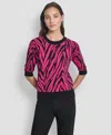 Dkny Sweater Top In Pink
