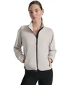 Dkny Sport Woman Sweatshirt Beige Size Xl Polyester, Elastane In White