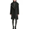 Dkny Womens Asymmetric Midi Wool Coat