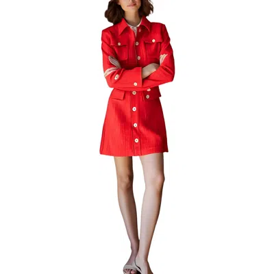 Dkny Womens Collar Manmade Two-button Blazer