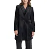 Dkny Womens Collar Polyester One-button Blazer In Black