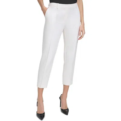 Dkny Womens Comfort Waist Polyester Cropped Pants In Multi