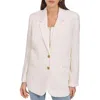Dkny Womens Deep V 2 Button Closure Two-button Blazer In Multi