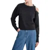 Dkny L S Cold Shldr Emp4h In Black
