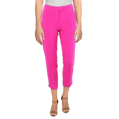 Dkny Womens High Rise Ankle Dress Pants In Pink