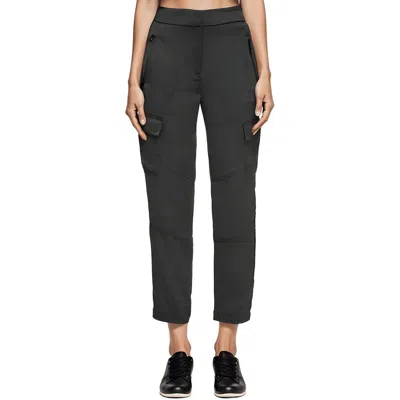 Dkny Womens High Rise Cargo Ankle Pants In Black