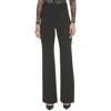 Dkny High Waist Wide Leg Career Pants In Black