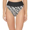 Dkny Womens High-waist Printed Swim Bottom Separates In Multi