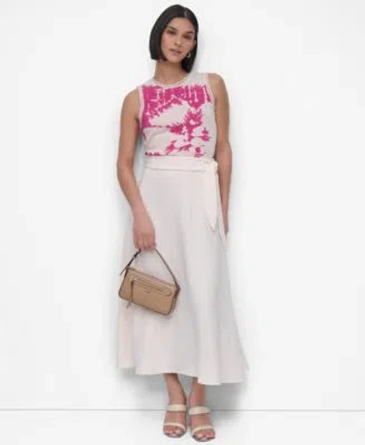 Dkny Womens Knit Tank Top Midi Skit