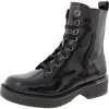 Dkny Talma-combat Boot Womens Leather Lace Up Combat & Lace-up Boots In Multi