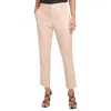 Dkny Womens Linen Ultra High Rise Straight Leg Pants In Pink