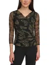 Dkny Womens Meh Polyester Blouse In Multi
