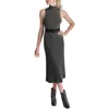 Dkny Womens Metallic Knit Sweaterdress In Black