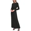 Dkny Vestido Largo - Negro In Black