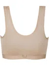 Dkny Stretch Modal Pullover Bralette In Beige