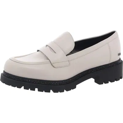 Dkny Womens Padded Insole Leather Loafers
