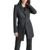 Dkny Womens Plaid Polyester One-button Blazer In Multi