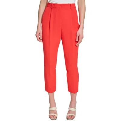 Dkny Petite Pleated Ankle Pants In Flame