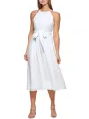 DKNY WOMENS POLYESTER FIT & FLARE DRESS
