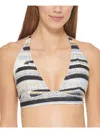 Dkny Womens Printed Removable Padding Bikini Swim Top In Multi
