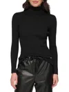 DKNY WOMENS RIBBED TURTLE NECK PULLOVER SWEATER