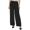 Dkny Womens High Rise Pocketed Wide Leg Pants In Black