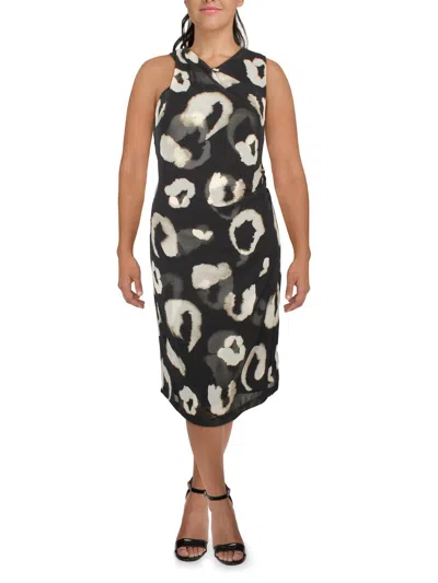Dkny Womens Semi-formal Midi Shift Dress In Multi