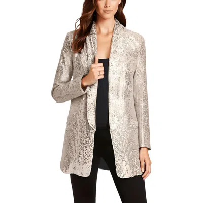 Dkny Womens Sequined Special Occasion Open-front Blazer