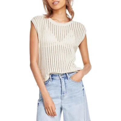 Dkny Womens Solid Cotton Tank Top Sweater In Multi