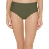 Dkny Womens Solid High-waist Swim Bottom Separates In Pink