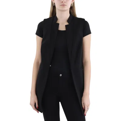 Dkny Womens Solid Polyester Suit Vest In Black
