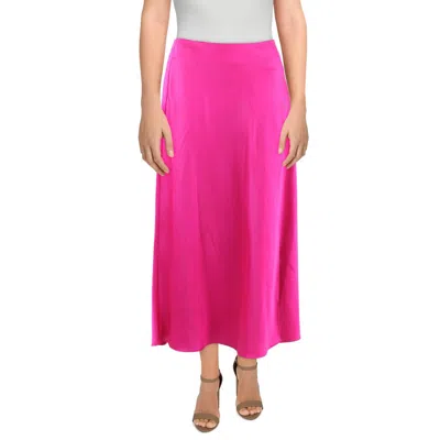 Dkny Womens Split Hem Polyester Midi Skirt
