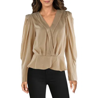 Dkny Womens Surplice V-neck Blouse In Multi