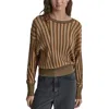 Dkny Transfer Stitch Sweater In Multi