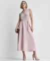 Dkny Women's Maxi Skirt With Bow Tie In Pink