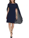Dkny Womens Work Short Sheath Dress In Blue