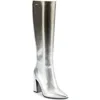 Dkny Soryn Block Heel Knee High Boot In Metallic