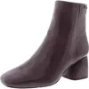 Dkny Womens Zipper Leather Ankle Boots In White