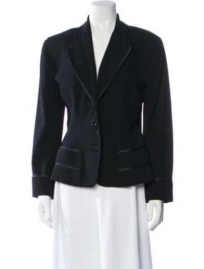 Pre-owned Dkny Wool Blazer In Black