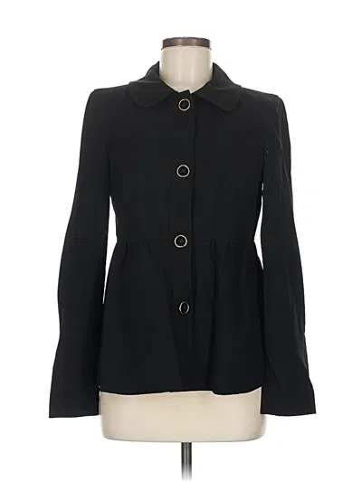 Pre-owned Dkny Wool Blazer Jacket In Black