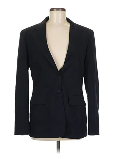Pre-owned Dkny Wool Blazer Jacket In Black