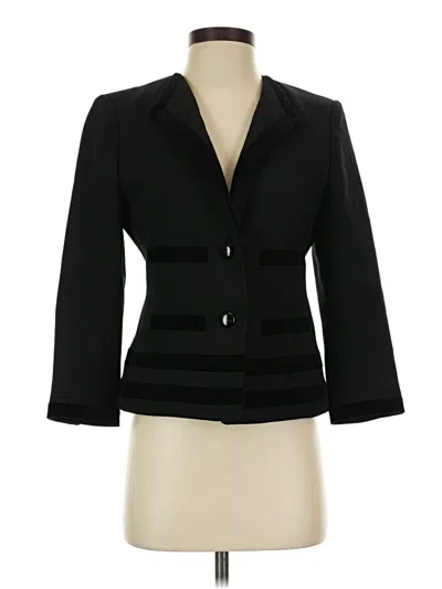 Pre-owned Dkny Wool Blazer Jacket In Black