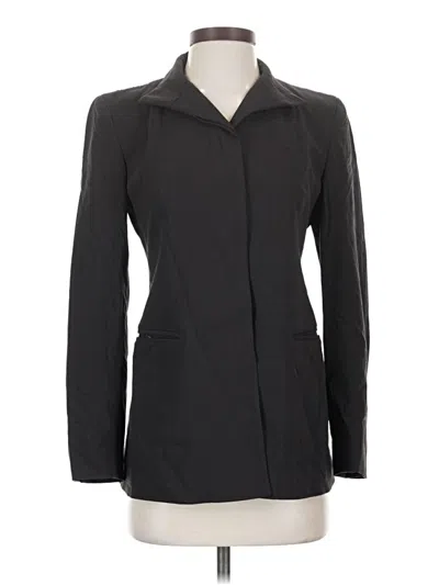 Pre-owned Dkny Wool Blazer Jacket In Black